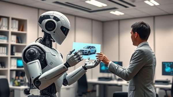 AI-powered tools for the workplace: person and robot interaction.