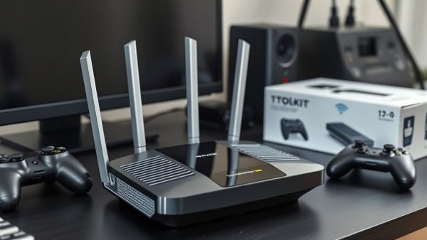 Wi-Fi setup improvements with router and toolkit on desk