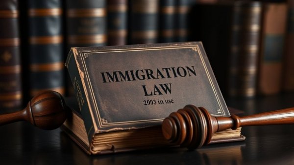 Immigration law book with gavel highlighting employer immigration enforcement readiness.