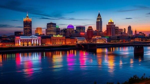 Louisville skyline and bridge at dusk, Best Moving Companies In Kentucky 2026.