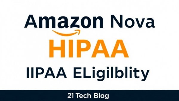 Amazon Nova Act HIPAA compliance announcement graphic.
