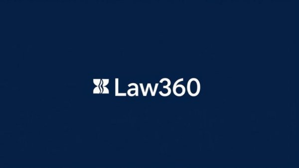 Law360 logo on a blue background for HR professionals