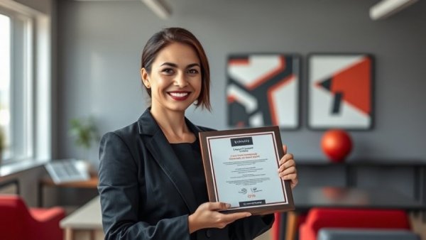 Air Canada Diversity and Inclusion Strategy award recipient smiling indoors