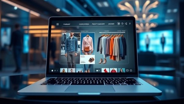 AI-powered fashion shopping on laptop interface, AWS AI shopping experiences.