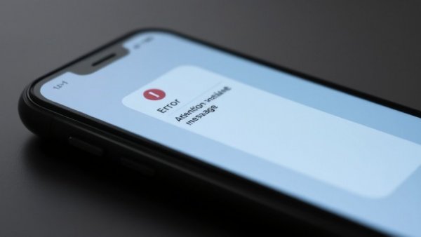 Smartphone displaying error message, T-Mobile Fiber internet outage.