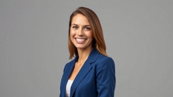 Mayela Armour HR Excellence: Woman in blue blazer smiling.