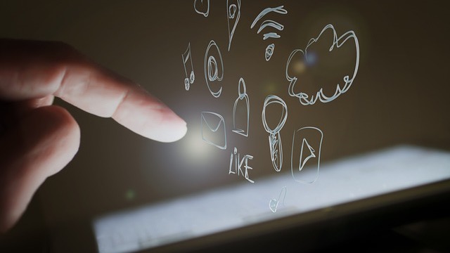 Woman using virtual interface in city, AI-Powered Customer-Care Platform.