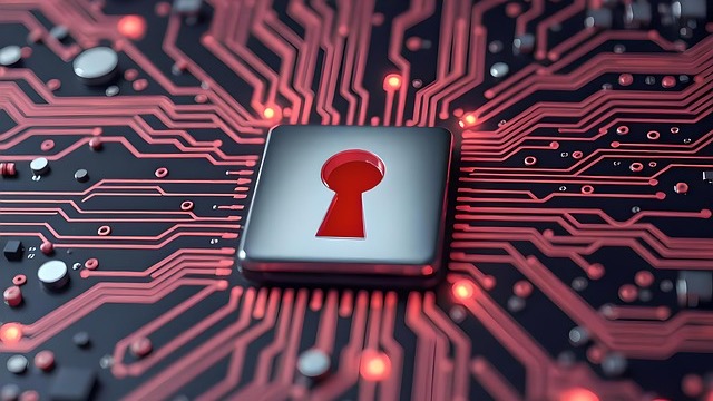 Digital laptop with top secret notice, Continuous Vetting Security Clearance concept