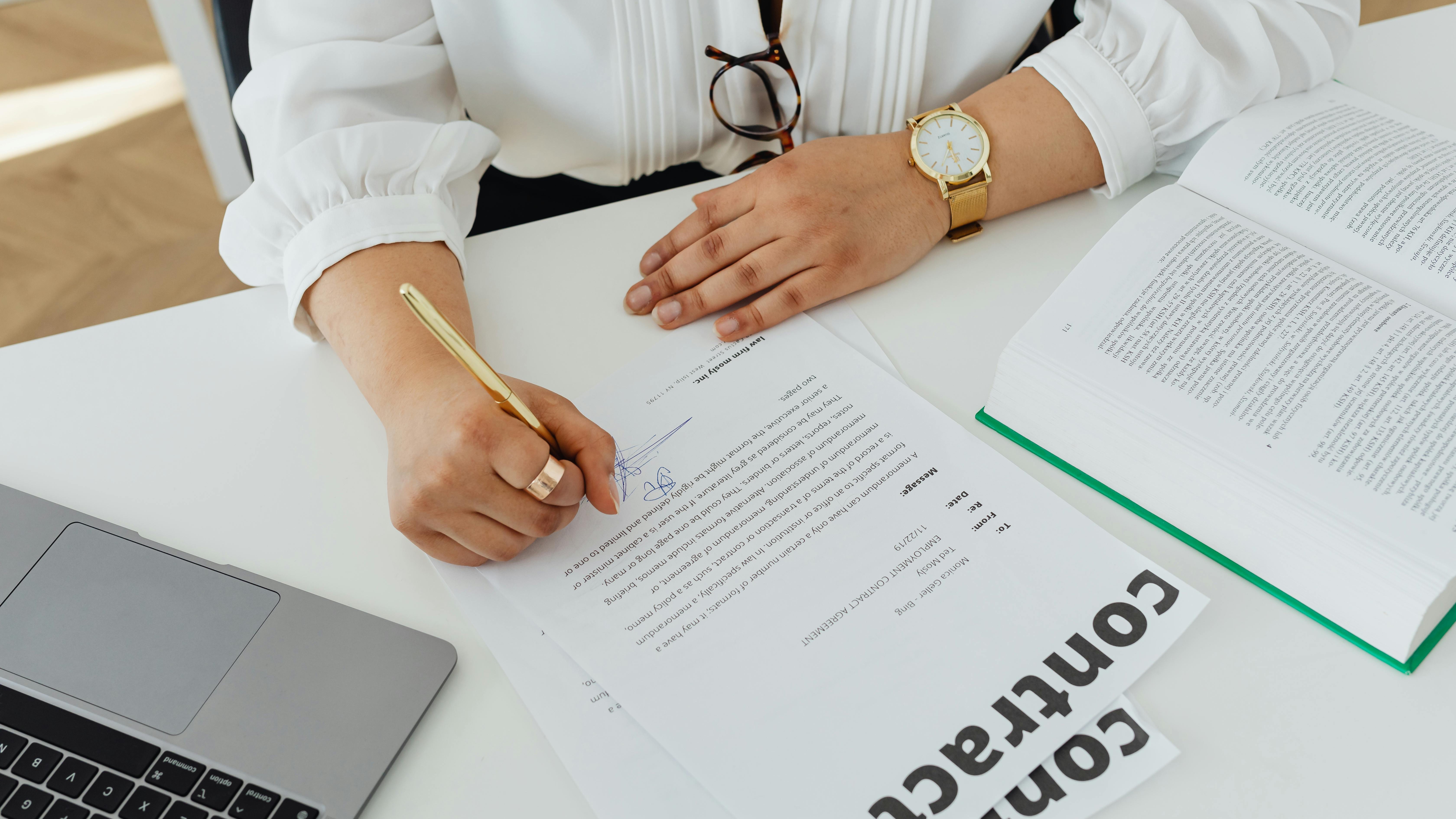 Smiling woman in office, Virginia Broadband Access context.