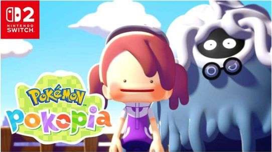 Pokémon Pokopia Hoppip event picnic with vibrant characters and Pokémon.