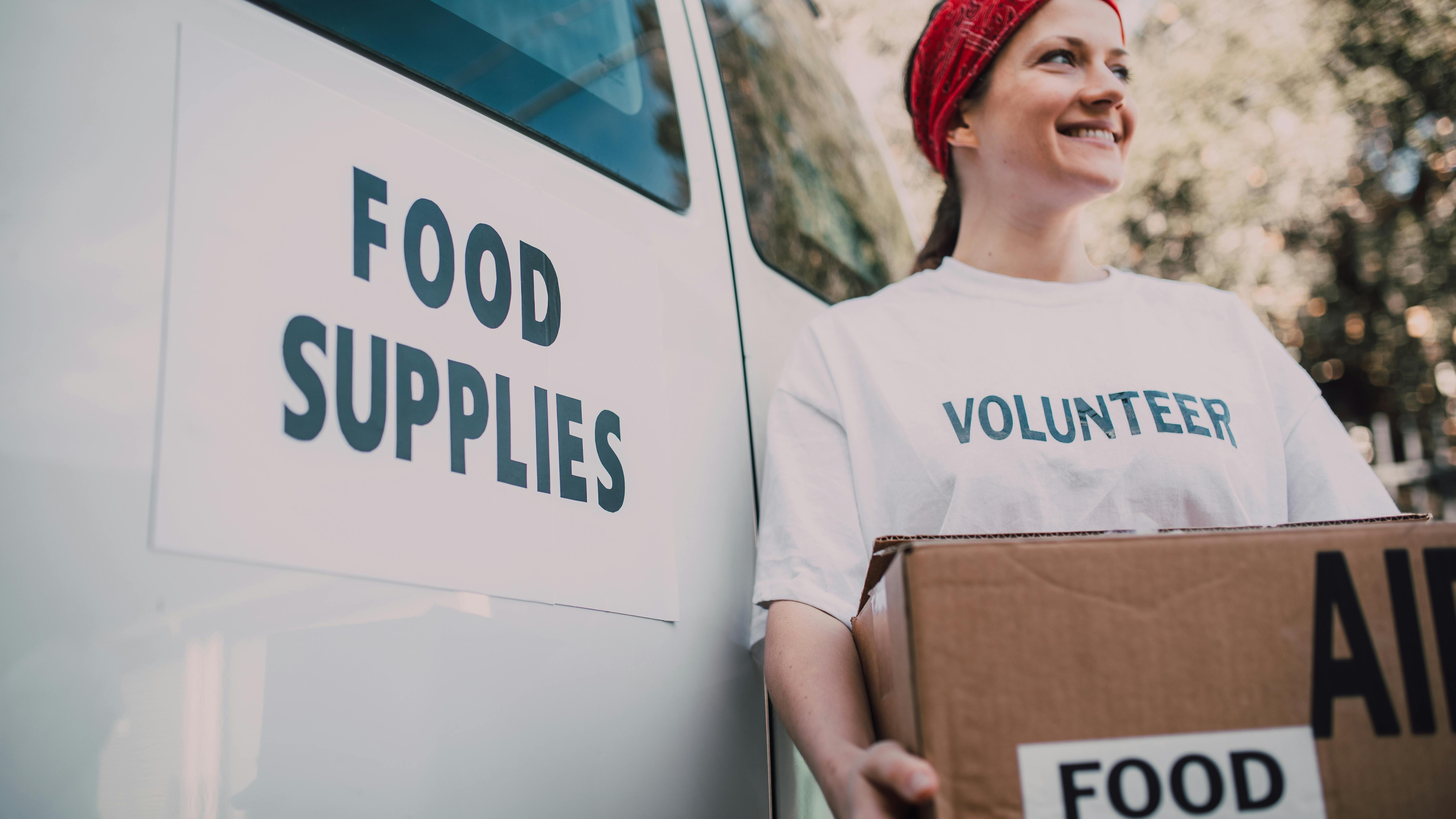 Friendly interaction at San Antonio community event.