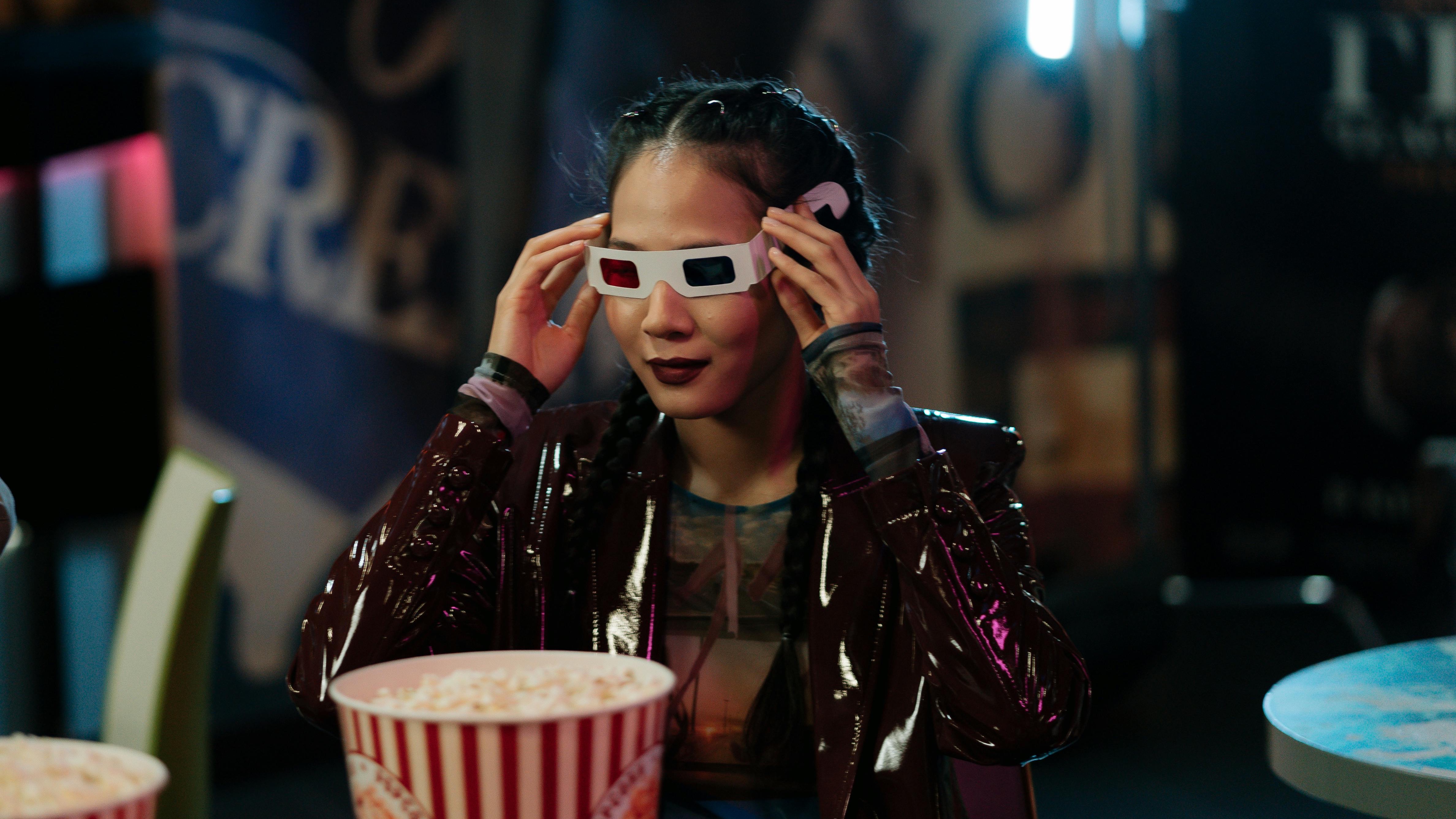 Holiday Movies by Moonlight at Hemisfair outdoor movie night scene.