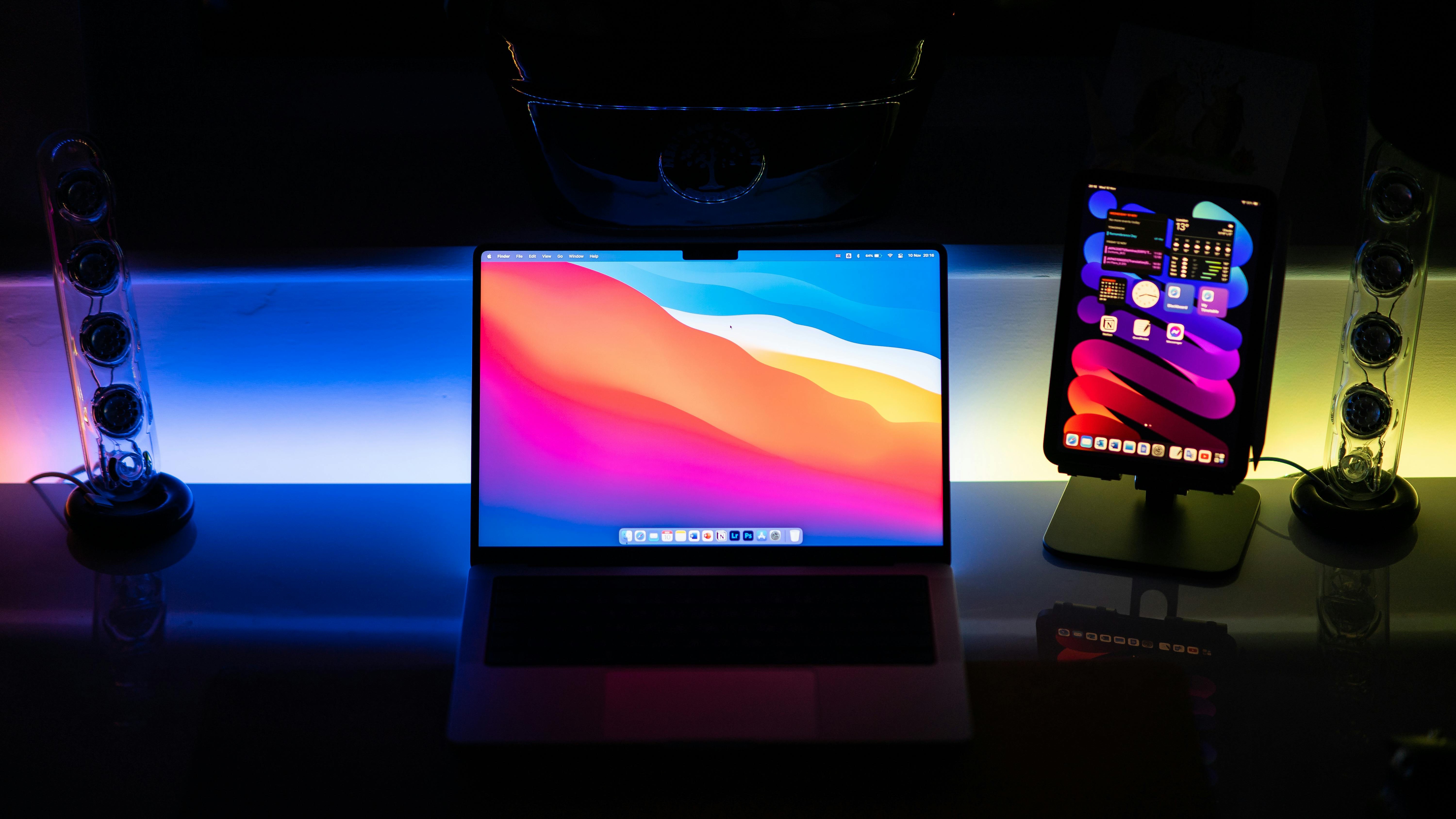 5G Advanced innovation with smartphone over cityscape.