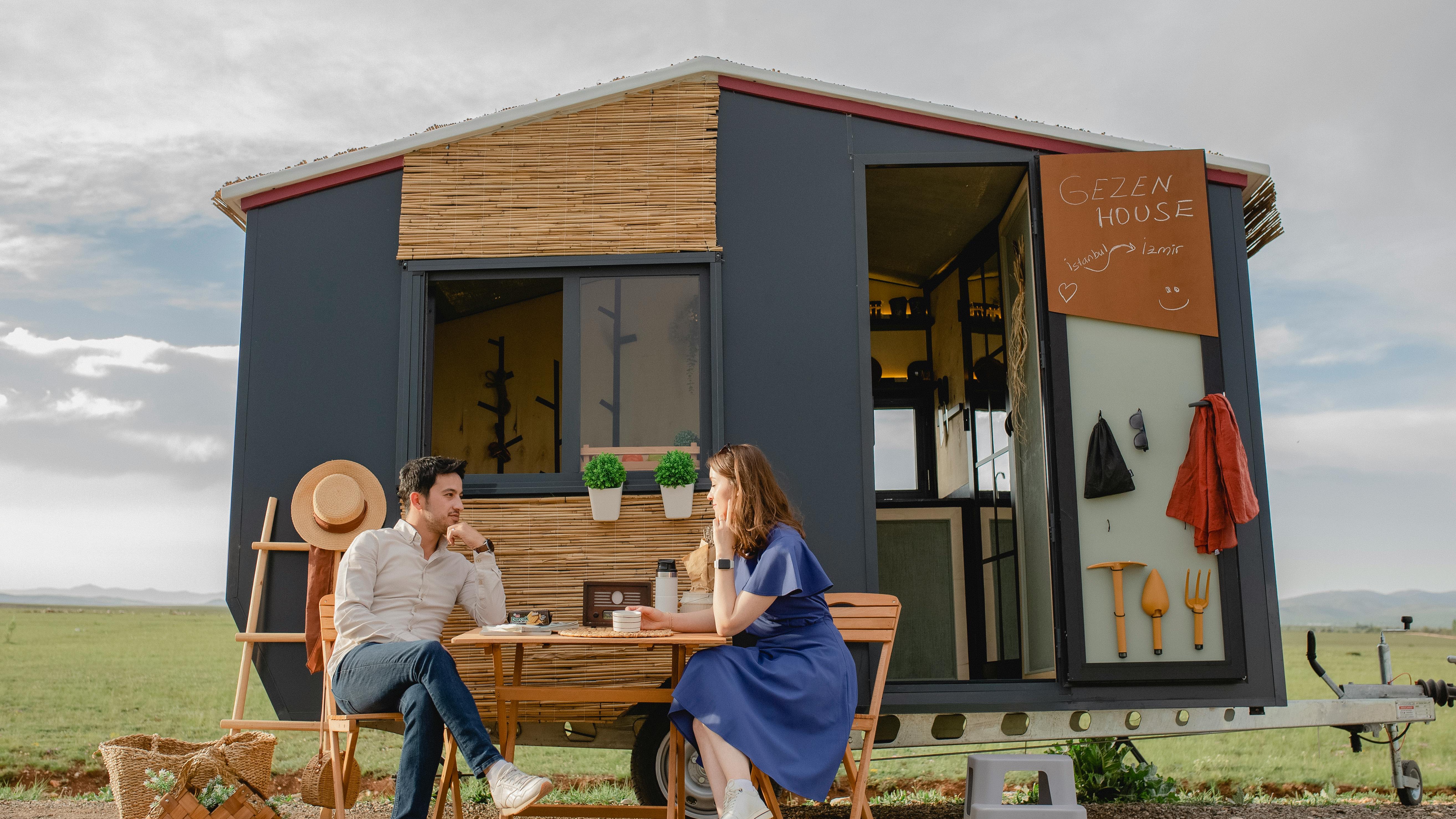 Charming wooden tiny house nestled in lush forest for tiny house ideas