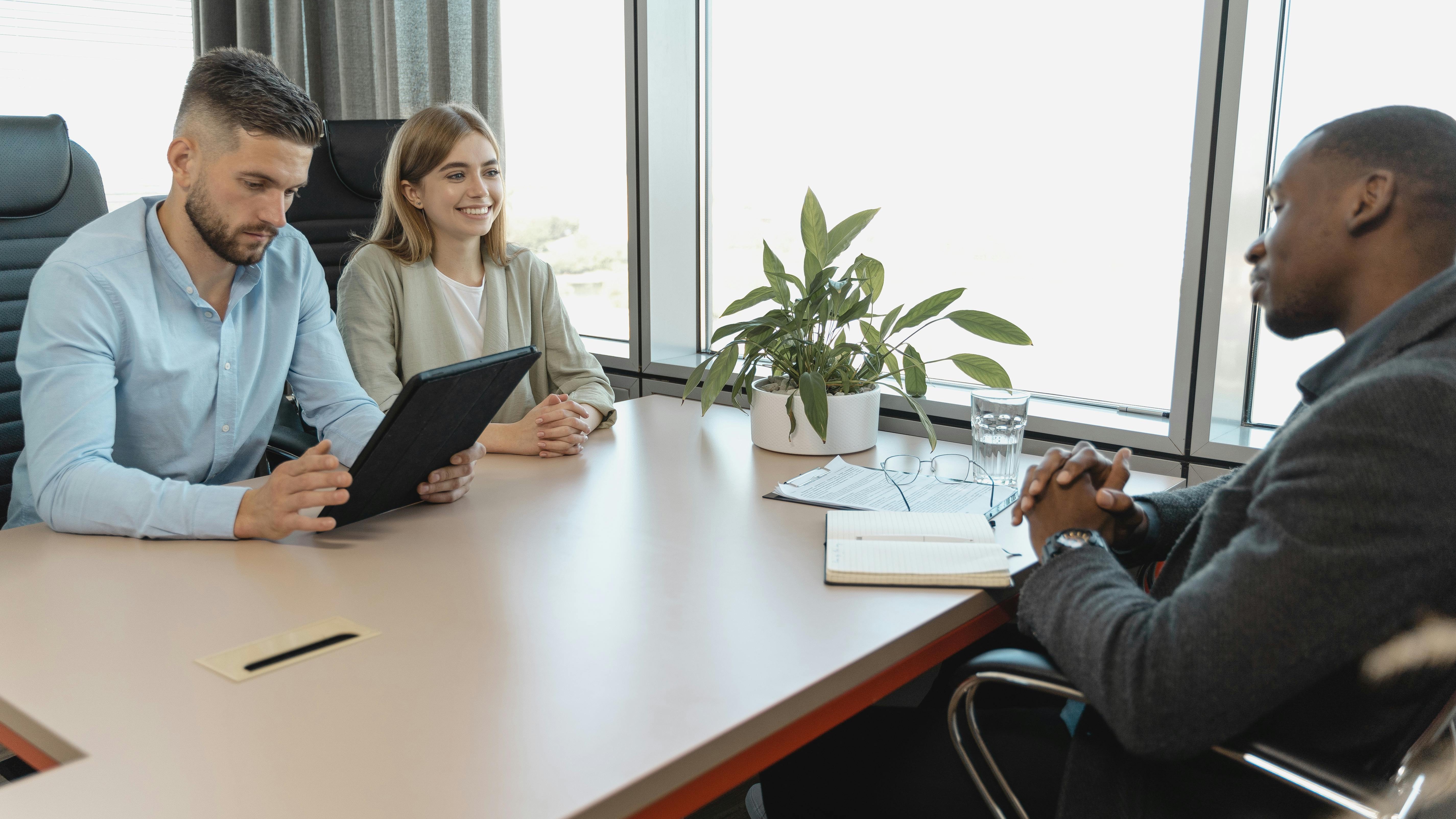 GenAI in recruitment: Diverse candidates in a waiting room.