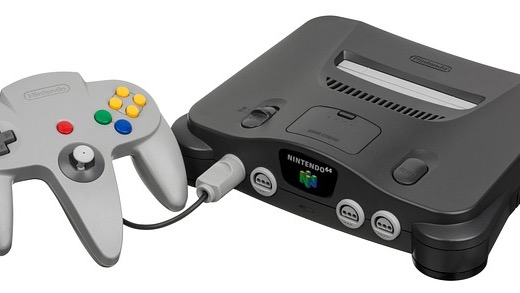 Classic Nintendo 64 games and console with controller, best internet for gaming setup.