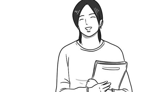 AI in education cartoon with a robot holding a sign about updates.