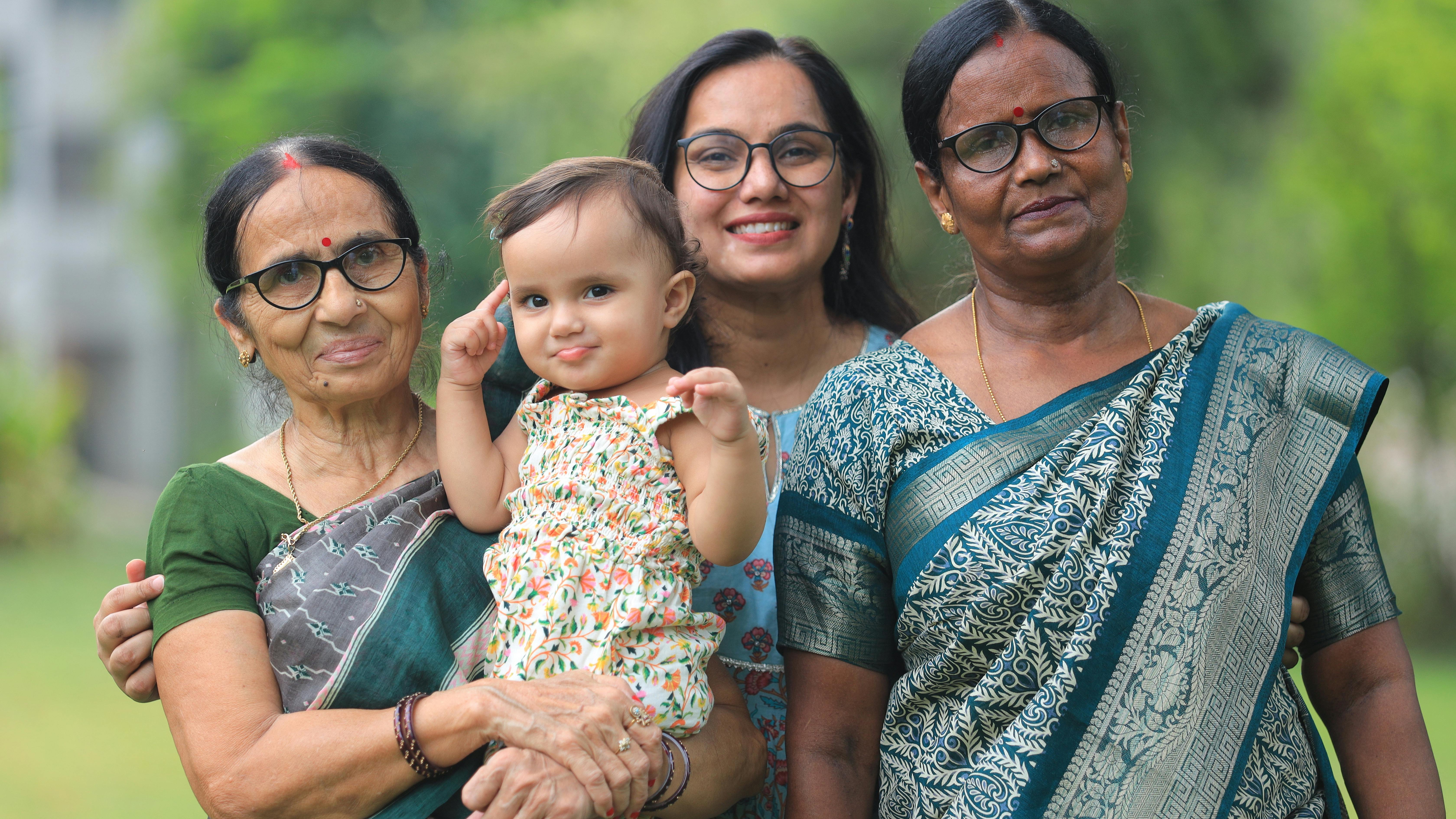 Inclusive parenting during Rakhi celebrations with siblings outdoors and indoors.