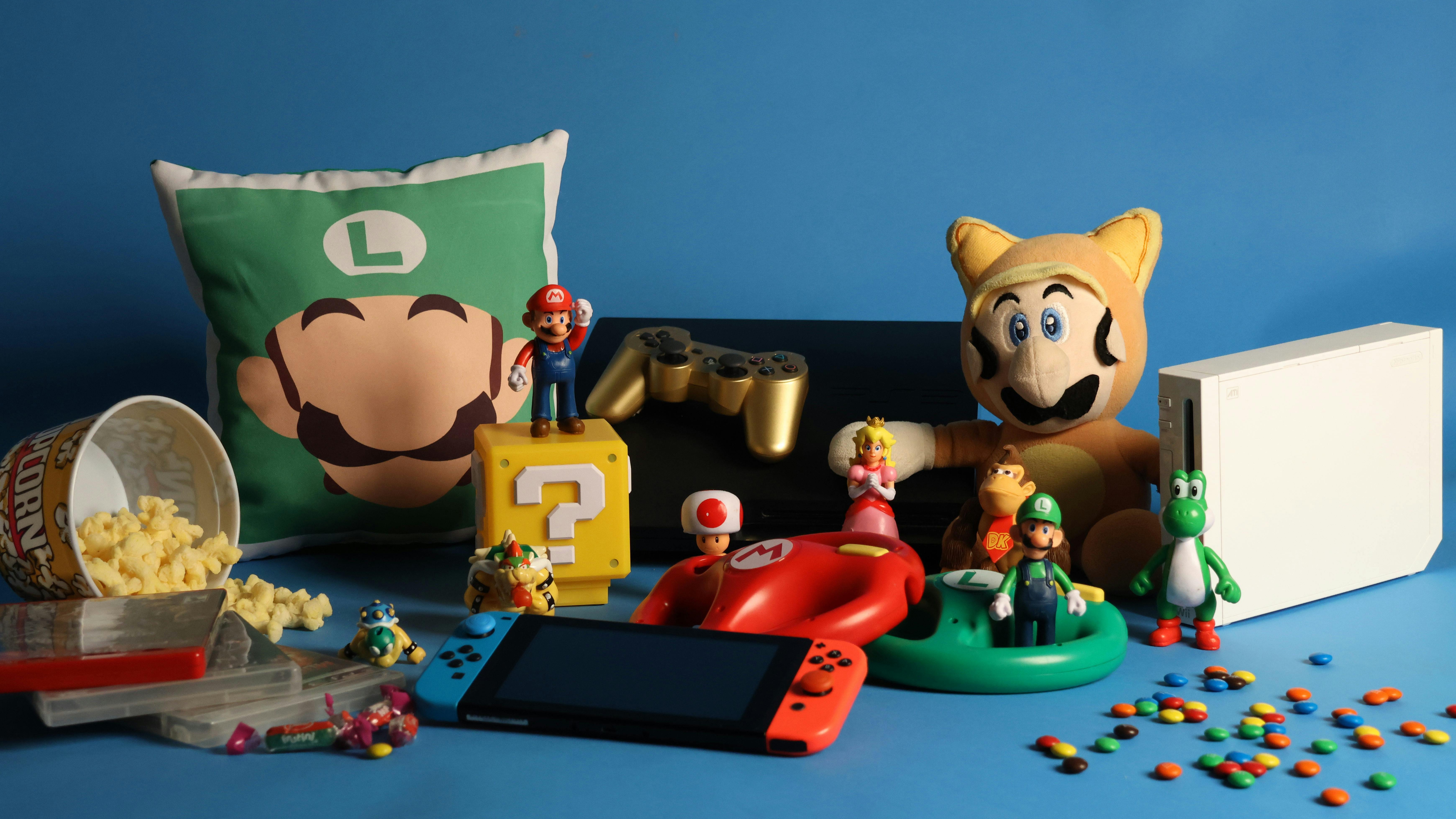 Characters from Donkey Kong Bananza Freeze Break event on a turquoise background.