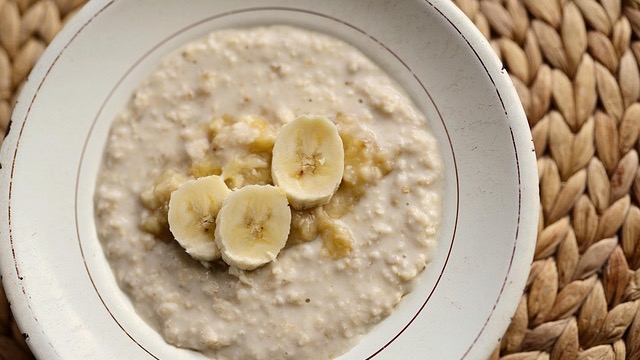 Colorful early finger foods for babies on white plates in grid layout.