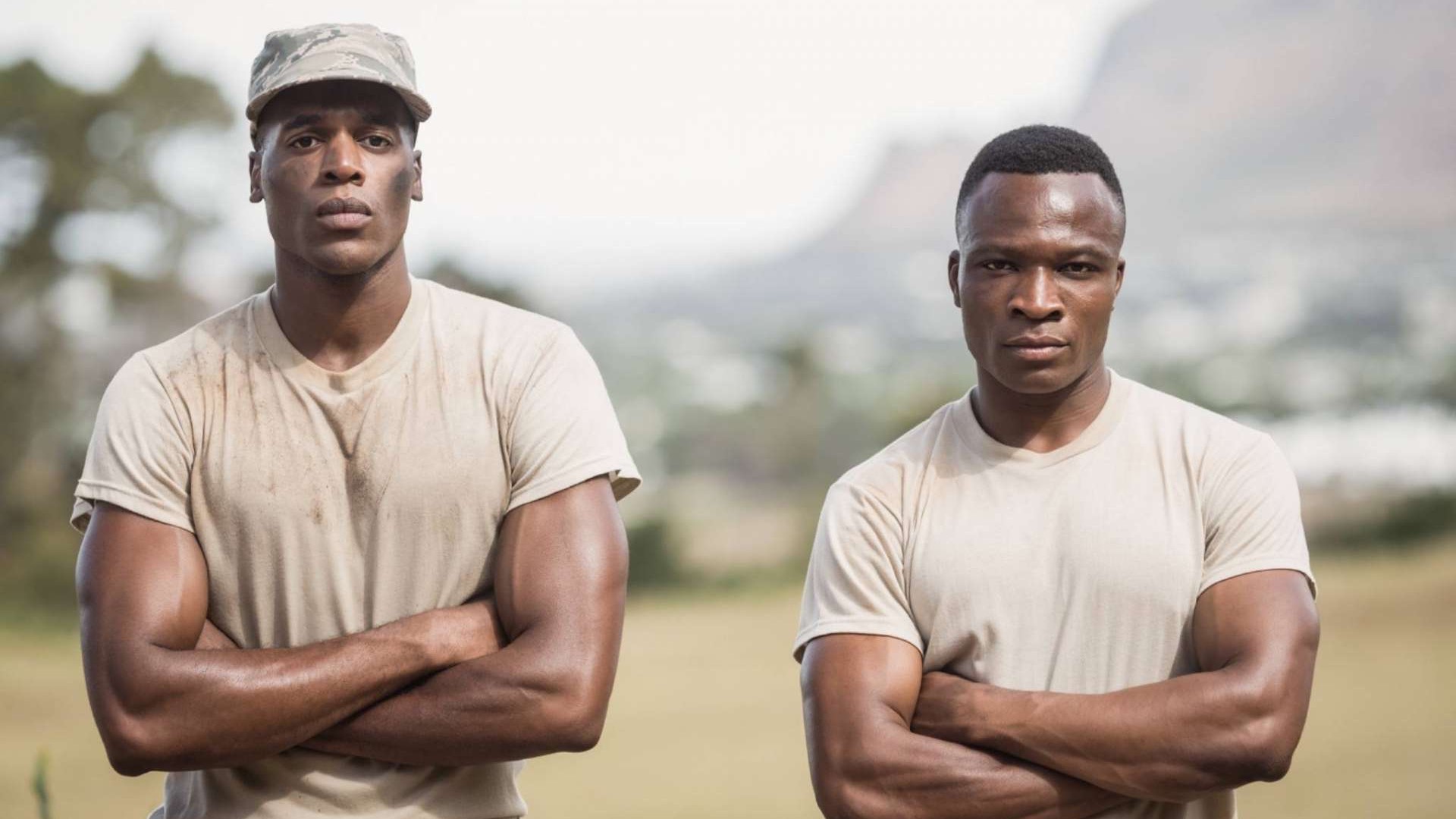 Close-up of a soldier showing expression of toughness, Military Valor Stories.