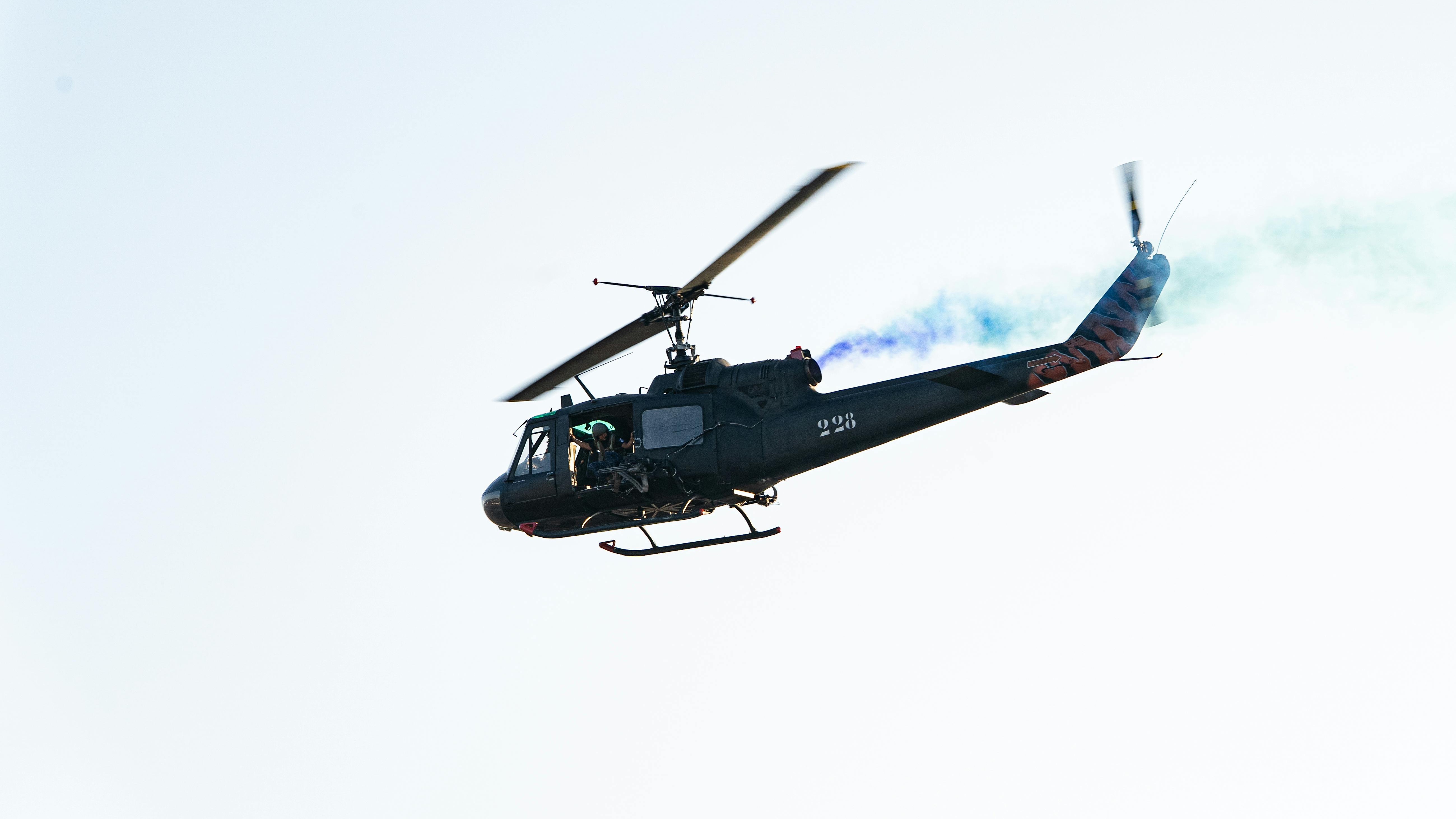 Apache helicopters in formation, military jobs theme