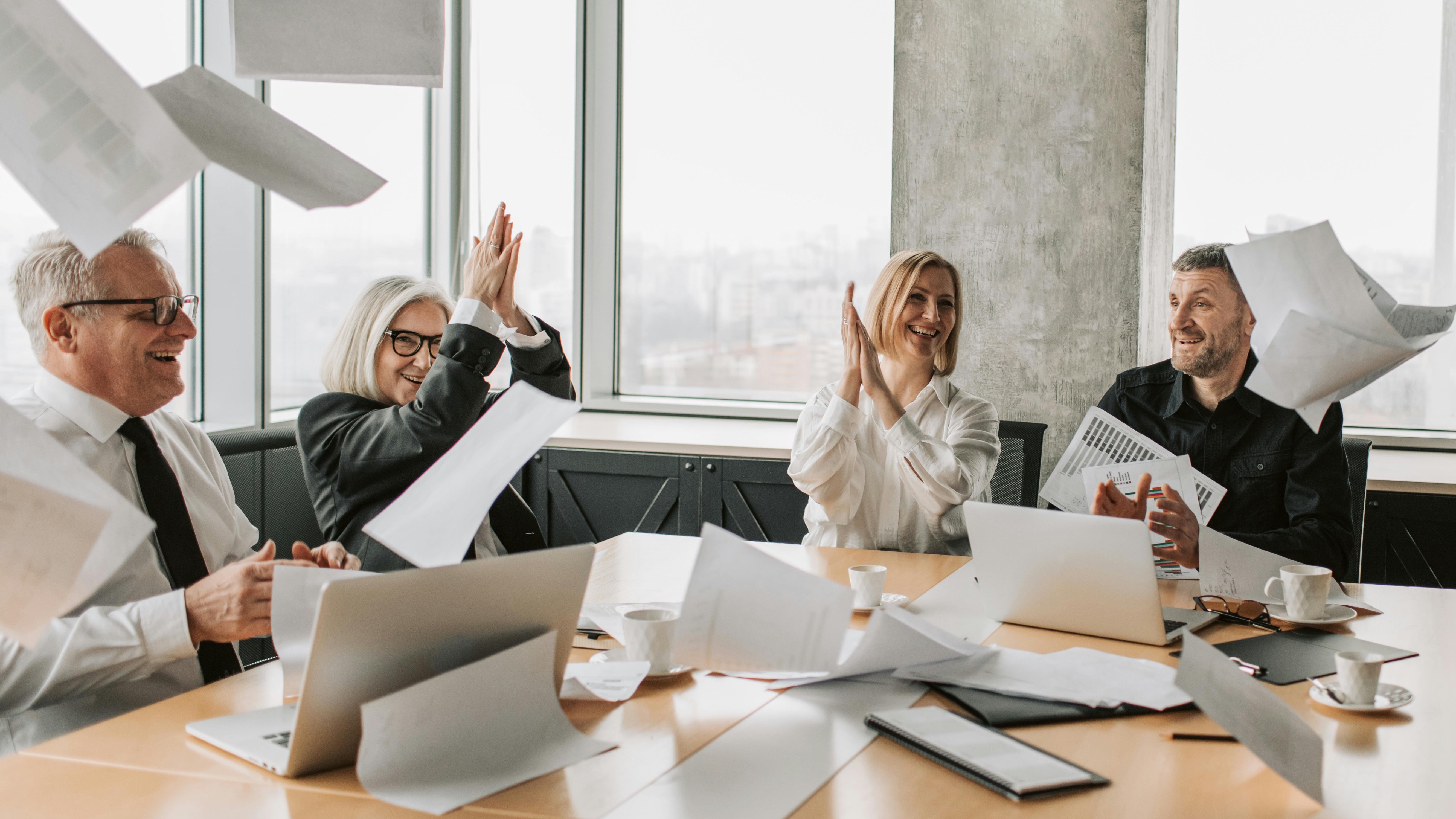 Office building for employment administrative agencies, urban setting.