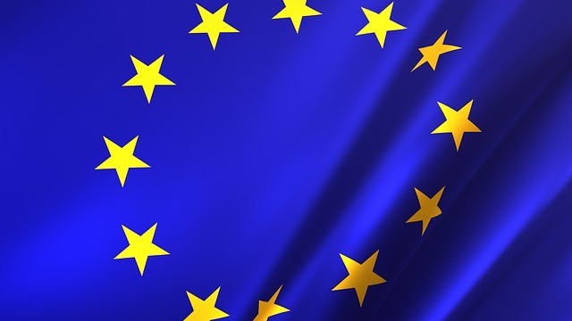 EU AI Act Compliance badge with stars in a dark gradient.