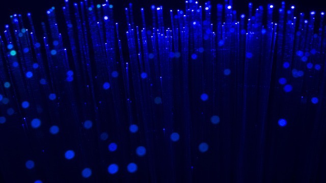 High school entrance, potential site for fiber-optic internship program.