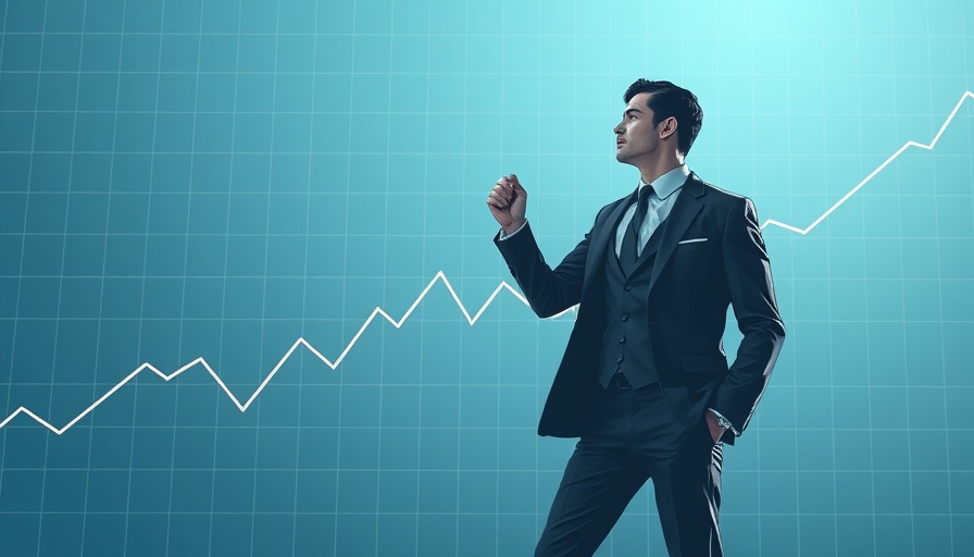 Abstract illustration of employee engagement decline 2024: businessman with graph lines.