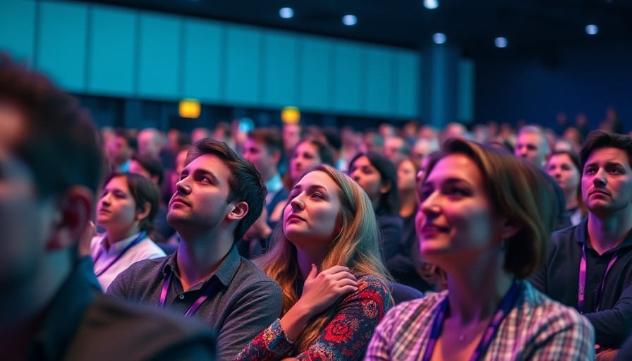 Audience attending AI in the workplace conference in Silicon Valley.