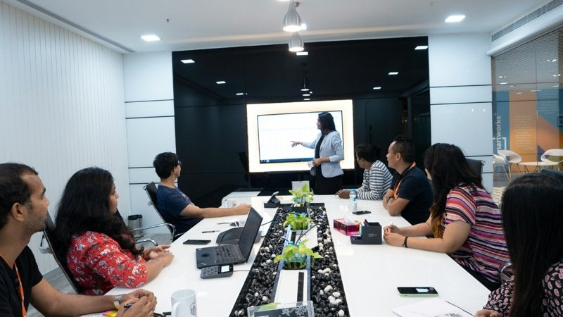 Two businessmen showcasing professionalism in AI strategy setting.