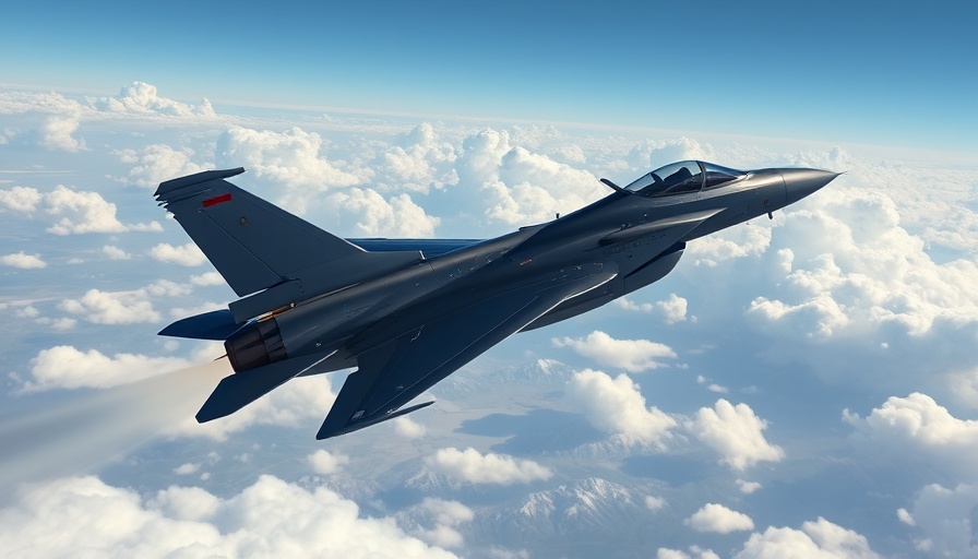 Fighter jet flying high, representing military leadership stories.