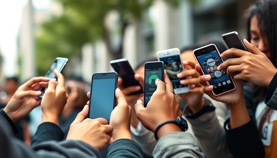 Hands holding smartphones, symbolizing Nigerian ISPs customer numbers drop.