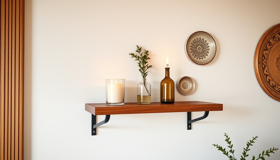 Charming small space decor ideas with candle and plants.