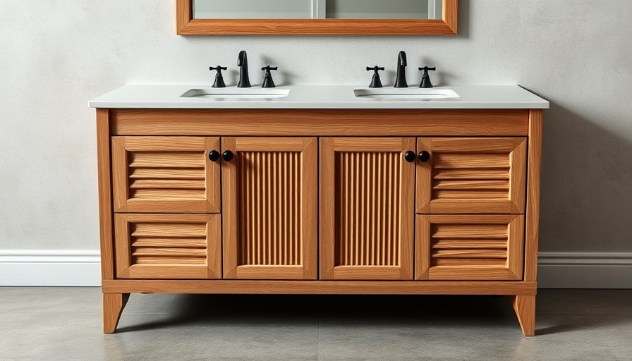 Small bathroom vanity with fluted design, guide on how to build.