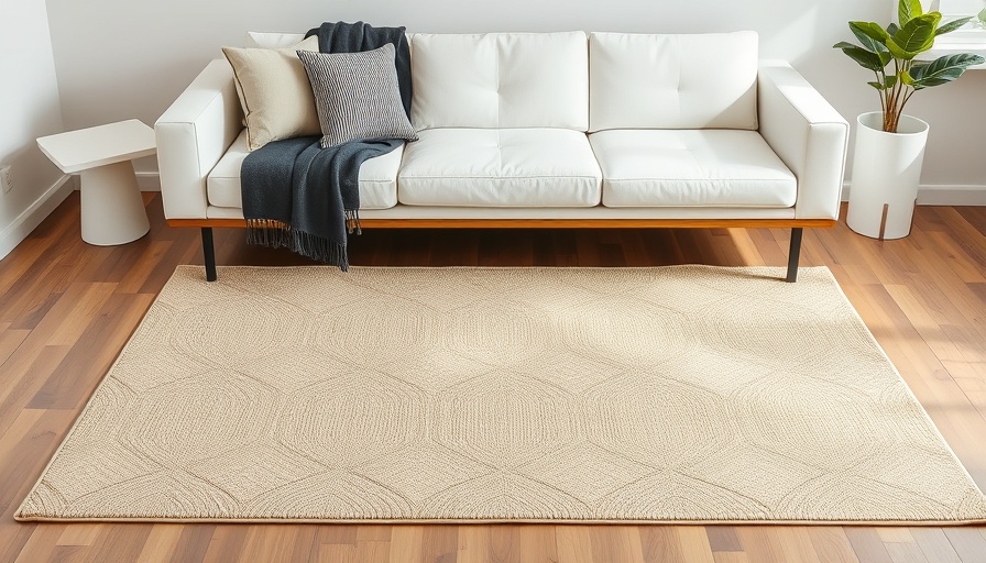 Elegant rug in cozy room highlights outdoor rug sale