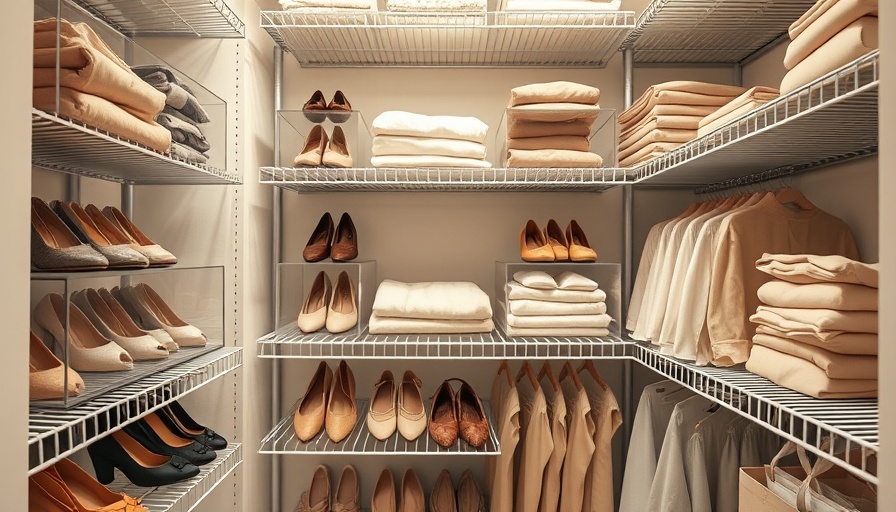 Neat shoe storage ideas with clear boxes and folded clothes.