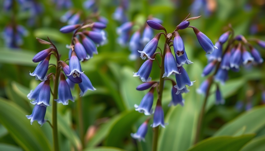 Vibrant Virginia Bluebells blooming in lush garden, gardening tips