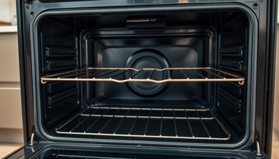 Open oven ready to replace an oven heating element in kitchen.
