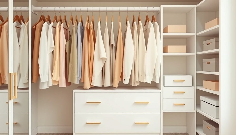 Organized walk-in closet ideas with modern design.