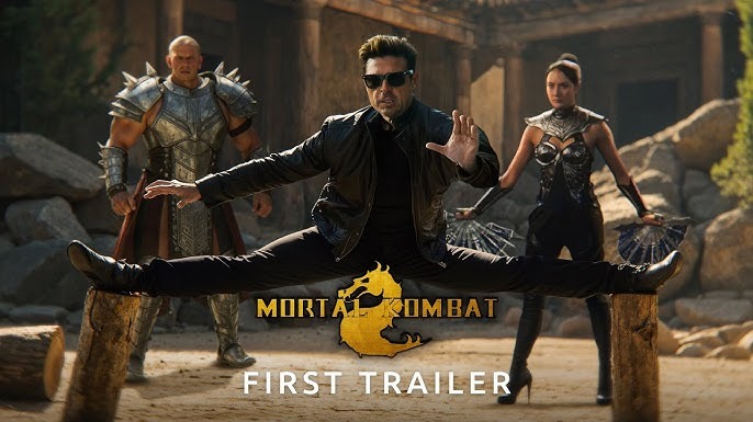 Mortal Kombat II Johnny Cage teaser with intense action scene and explosions.