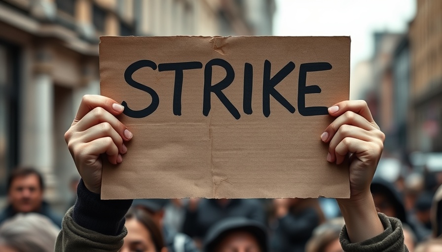 Hands holding 'STRIKE' sign, representing Bronx Defenders strike deal.