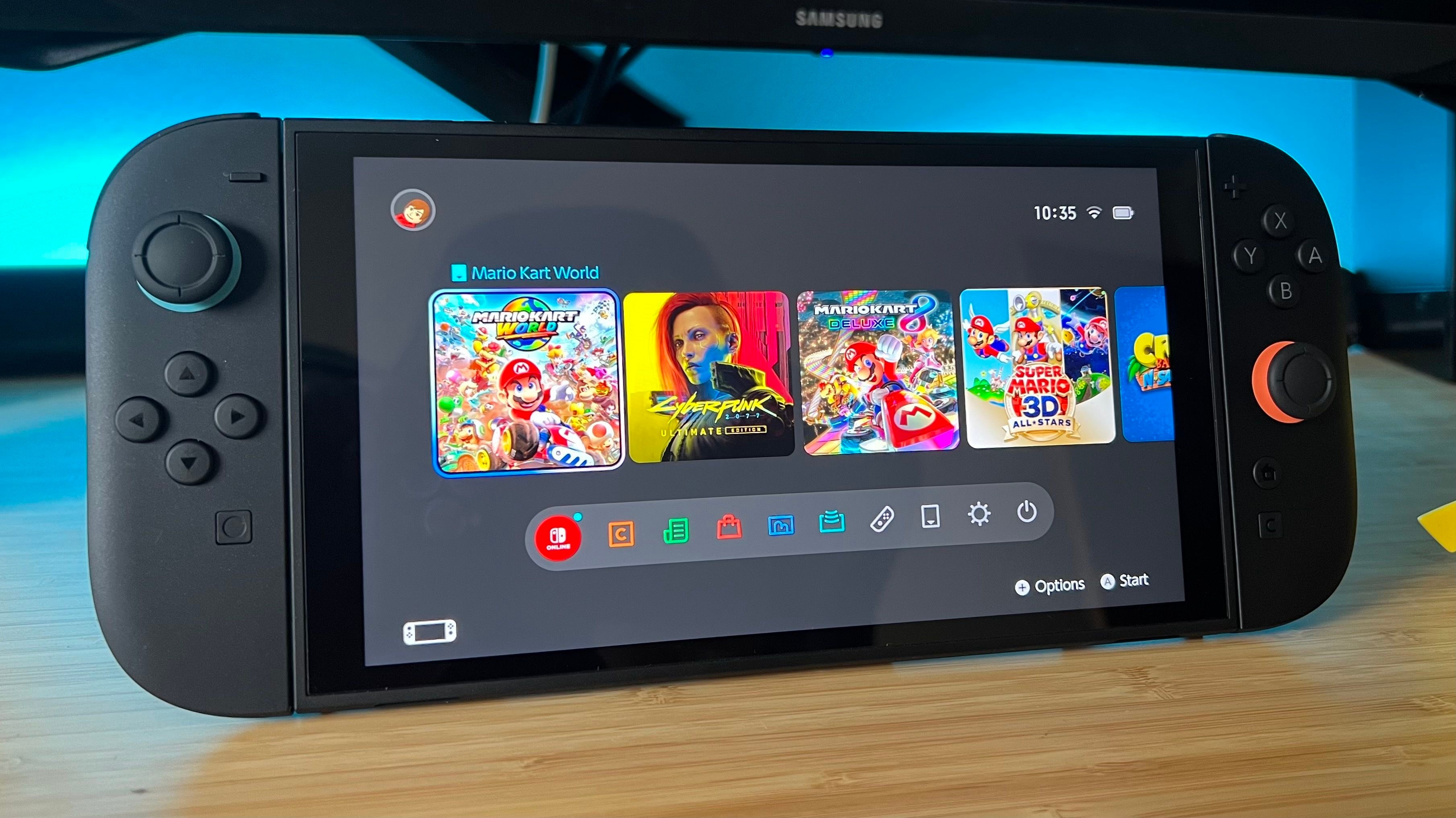 Nintendo Switch Online Playtest Program logo with futuristic grid sphere