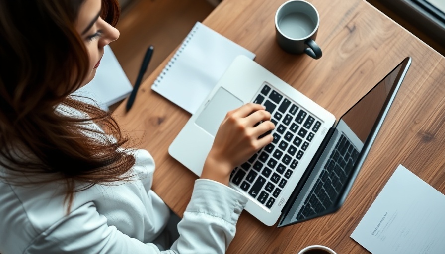 Focused woman typing on laptop to sustain employee benefits engagement.
