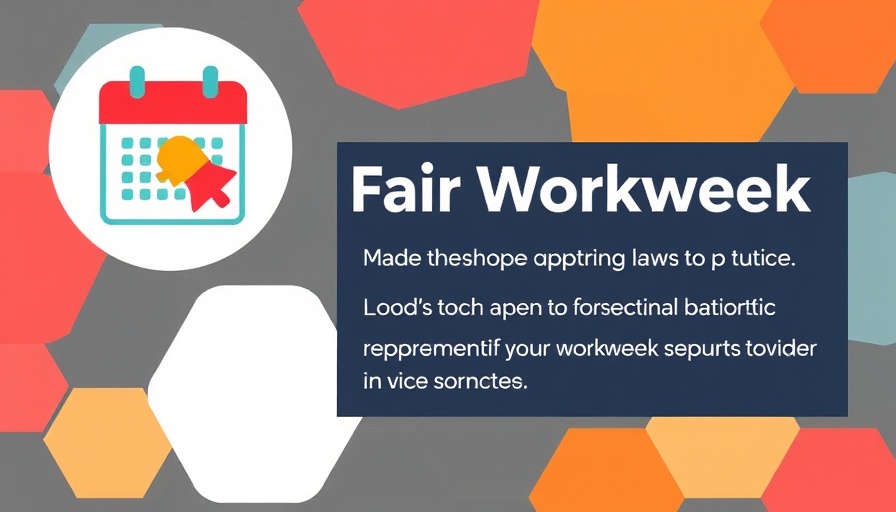 Fair Workweek Laws blog graphic with calendar icon.