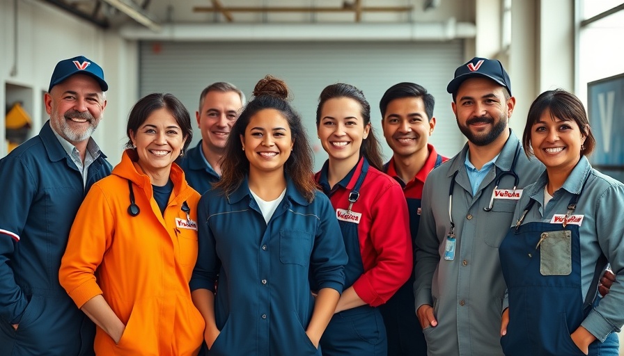 Valvoline Workforce Diversity highlighted by smiling employees in uniform.