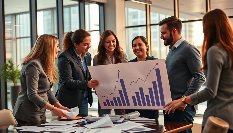 Professionals discussing business scaling strategies in modern office.