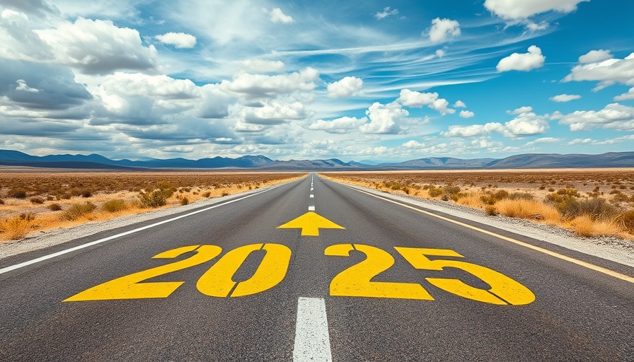 Open road with 2025 leading forward, strategic workforce planning.