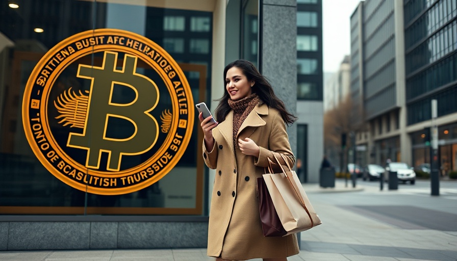 401(k) investments in private equity and cryptocurrency concept with woman and Bitcoin symbol.